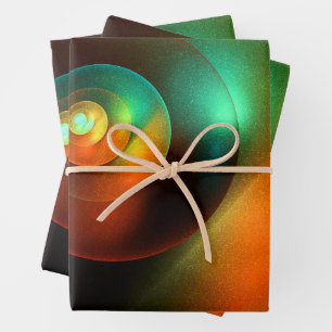 Colorful Circles Modern Abstract Art Pattern #18 Wrapping Paper Sheets
