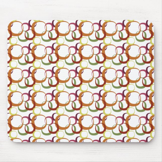 Colorful Circles Mouse Pad (Front)