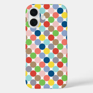 colorful circles of pastel color... iPhone 16 case