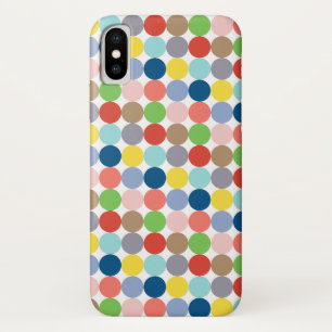 colorful circles of pastel color... iPhone x case