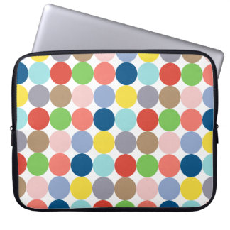 colorful circles of pastel color... laptop sleeve