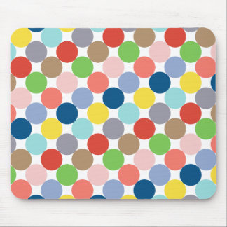colorful circles of pastel color... mouse pad