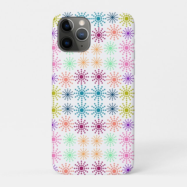 Colorful Circles Pattern Beach Towel Case-Mate iPhone Case (Back)