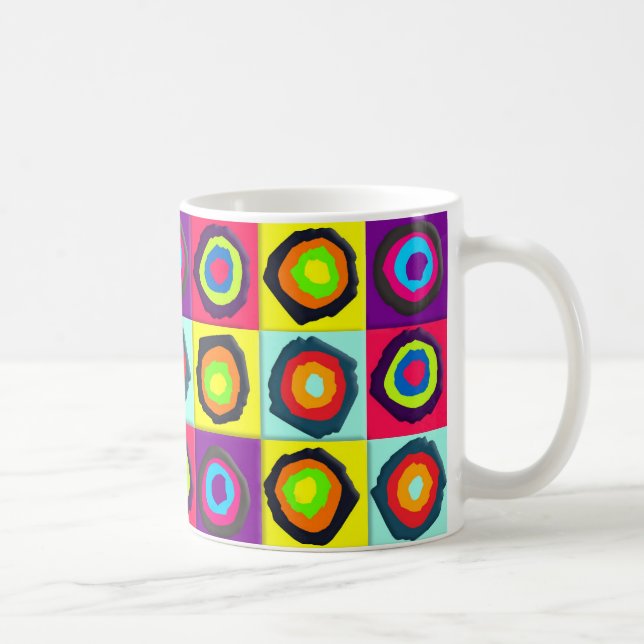 Colorful Circles Pattern Coffee Mug (Right)