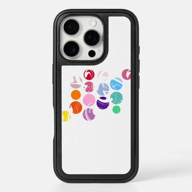 Colorful Circles Pattern Otterbox iPhone Case (Back)
