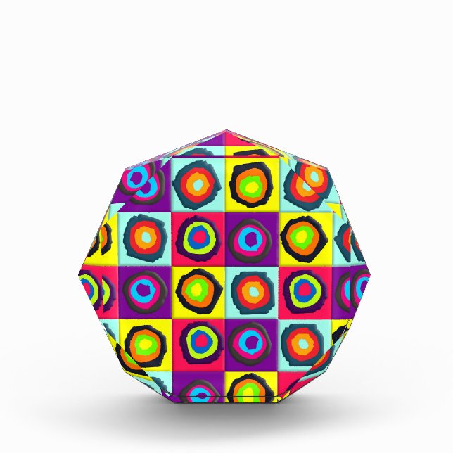 Colorful Circles Pattern Photo Block (Front)