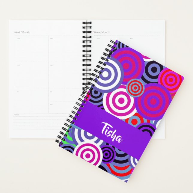 Colorful circles pattern planner (Display)