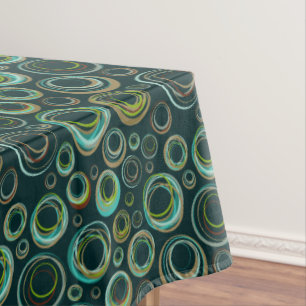 Colorful Circles Pattern Tablecloth