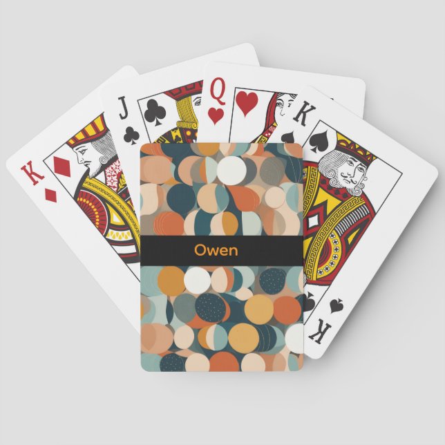 Colorful Circles Poker Cards (Back)