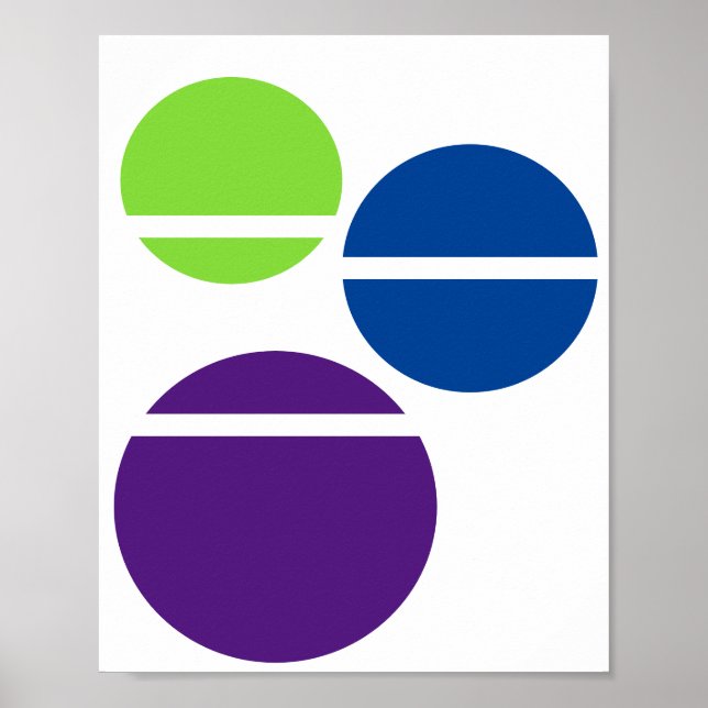 Colorful Circles Poster (Front)