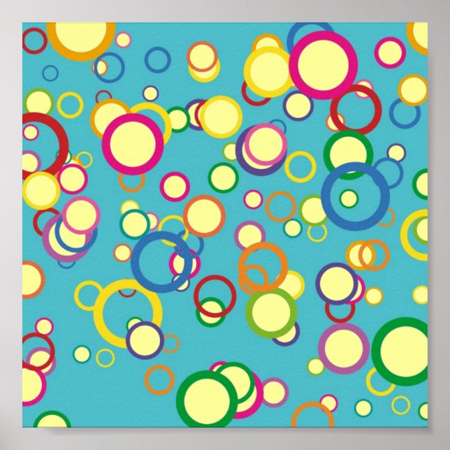 Colorful Circles Poster (Front)