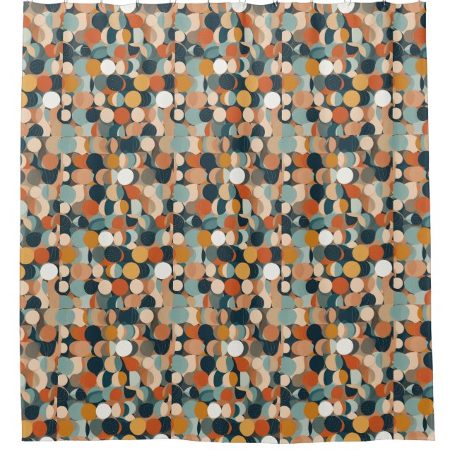 Colorful Circles Shower Curtain (Front)