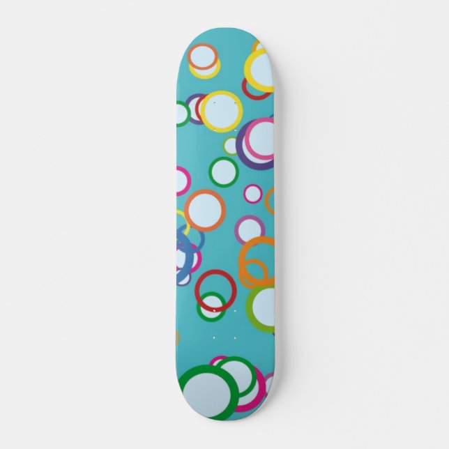 Colorful Circles Skateboard (Front)