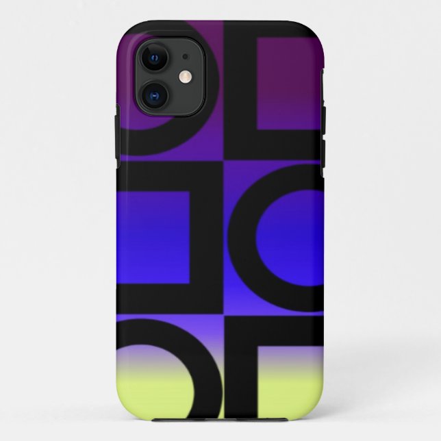 Colorful Circles Squares Case-Mate iPhone Case (Back)