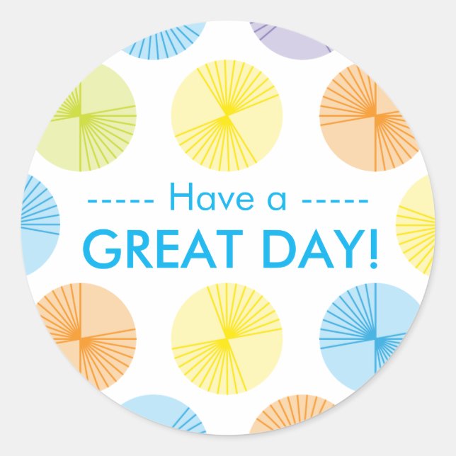 Colorful Circles Stickers (Front)