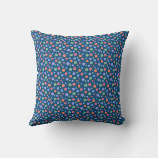 Colorful circles throw pillow
