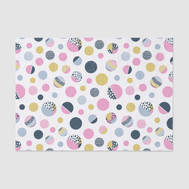 Colorful Circles  Tissue Paper (Front)