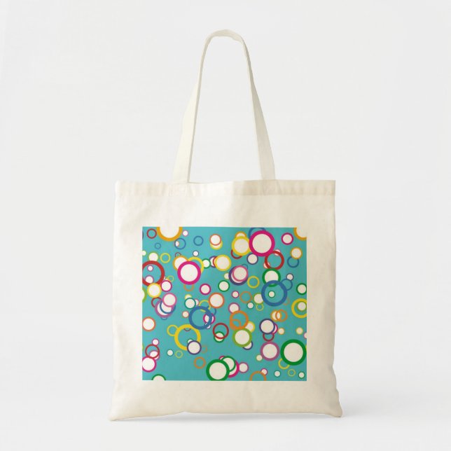 Colorful Circles Tote Bag (Front)