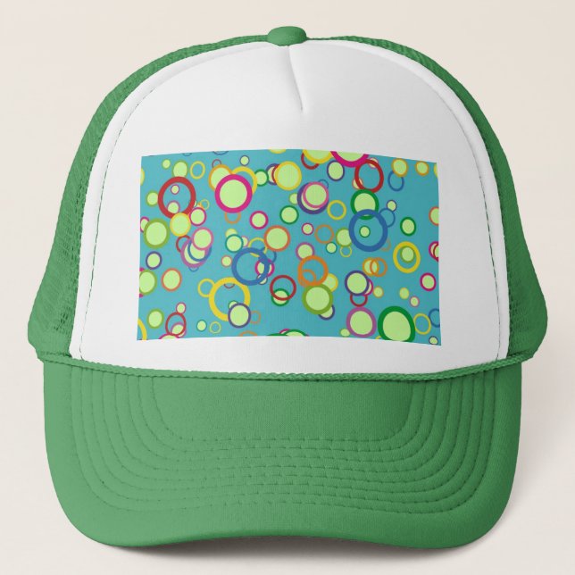 Colorful Circles Trucker Hat (Front)