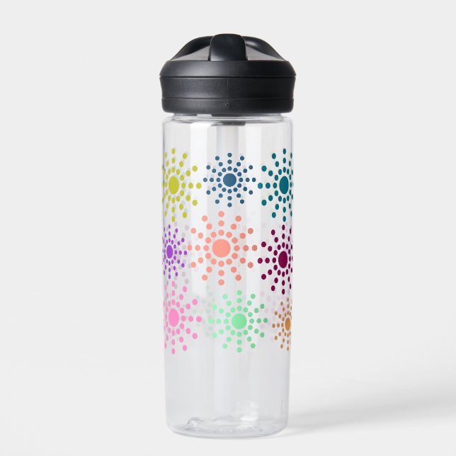 Colorful Circles  Water Bottle (Front)
