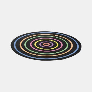 COLORFUL CIRCLES WITHIN CIRCLES/ROUND