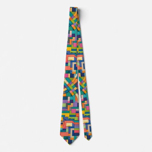 Colorful Circuitry Neck Tie