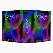 Colorful Circular Blend Geometric Virtue Binder