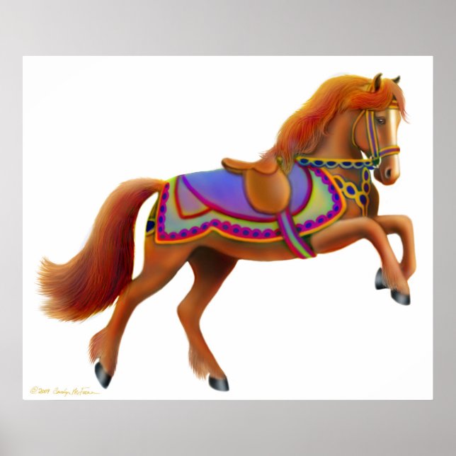 Colorful Circus Horse Print (Front)