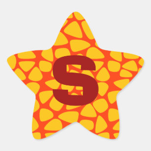 Colorful Circus Mosaic Star Sticker