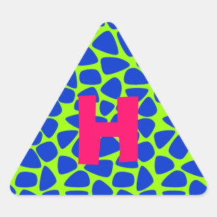 Colorful Circus Mosaic Triangle Sticker