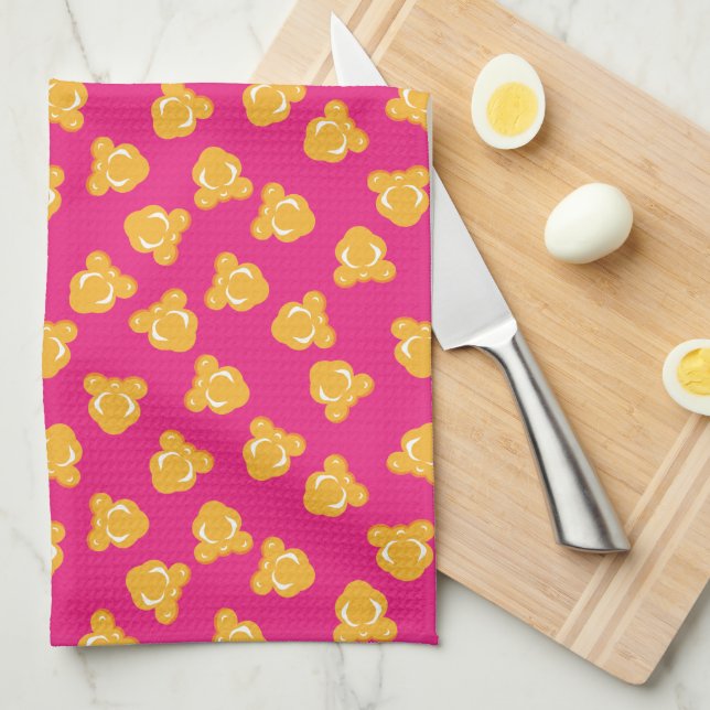 Colorful Circus Popcorn Pattern Towel (Quarter Fold)