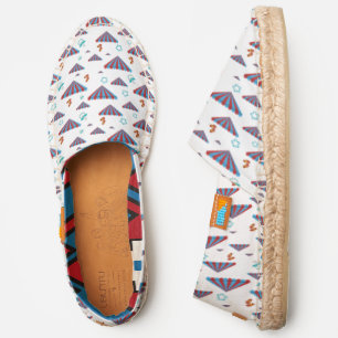 Colorful Circus Tent And Pacifiers Espadrilles