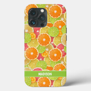 Colorful Citrus custom name phone cases