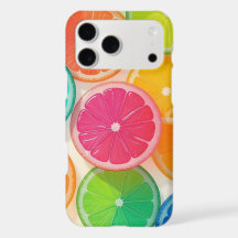 Colorful Citrus Fruit Slice iPhone Case – Fun & Br