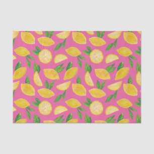 Colorful Citrus Lemon Fruit pattern Tissue Paper