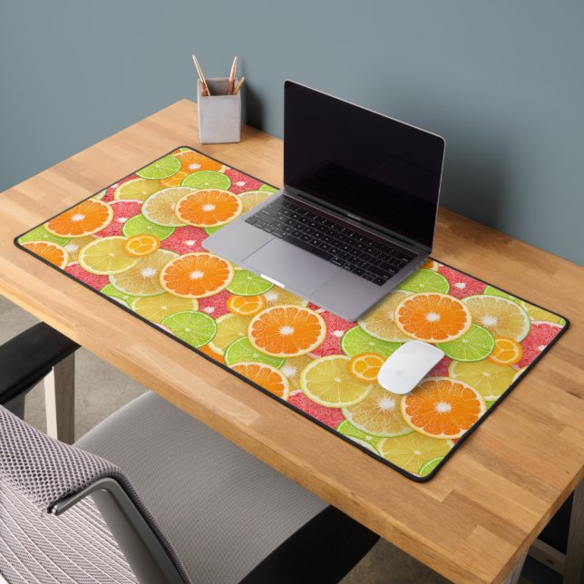 Colorful Citrus Pattern Desk Mat (Office 2)