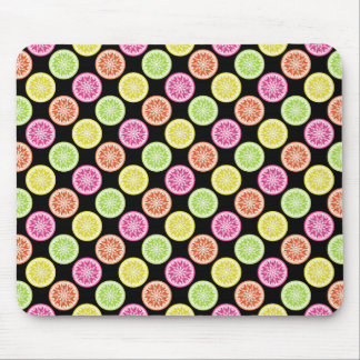 Colorful Citrus Slices Mouse Pad