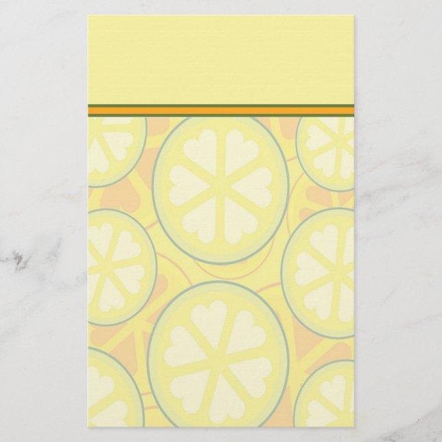 Colorful Citrus Stationery with Letterhead (Front)