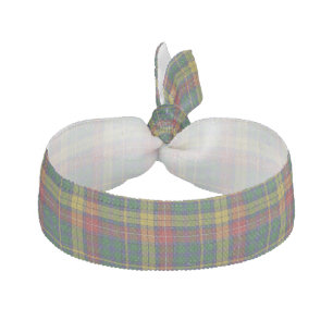 Colorful Clan Buchanan Plaid Head Band Ribbon Hair Tie