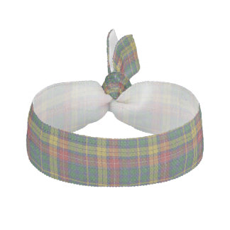 Colorful Clan Buchanan Plaid Head Band Ribbon Hair Tie