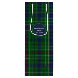 Colorful Clan Duncan Plaid Custom Wine Gift Bag