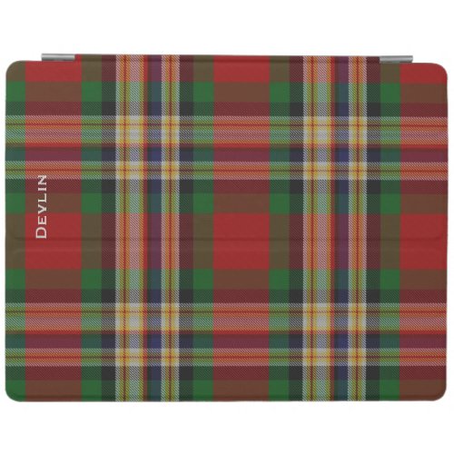 Colorful Clan MacGill Custom Plaid iPad Cover