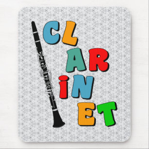 Colorful Clarinet Mouse Pad