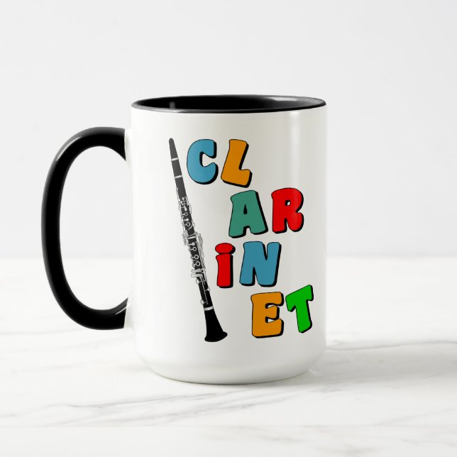 Colorful Clarinet Mug (Left)