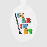 Colorful Clarinet Ornament