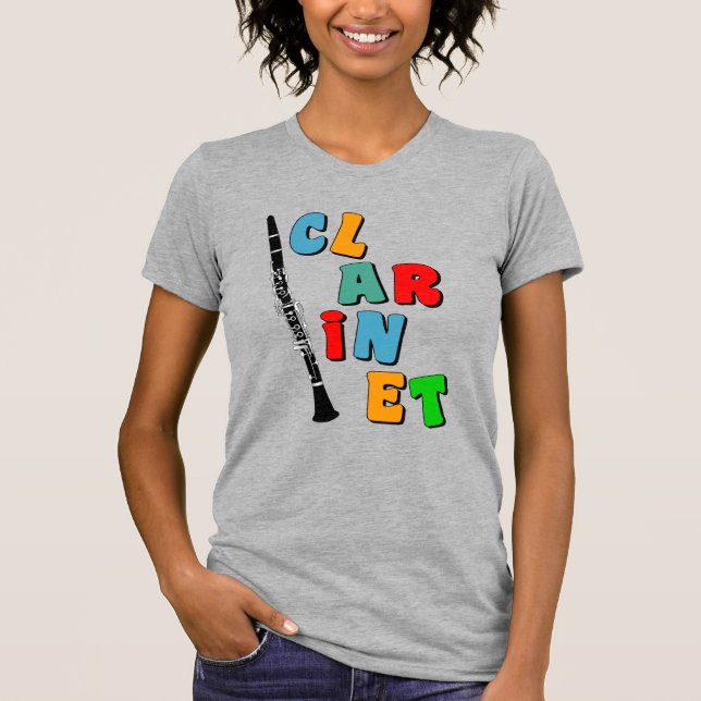 Colorful Clarinet T-Shirt (Front)
