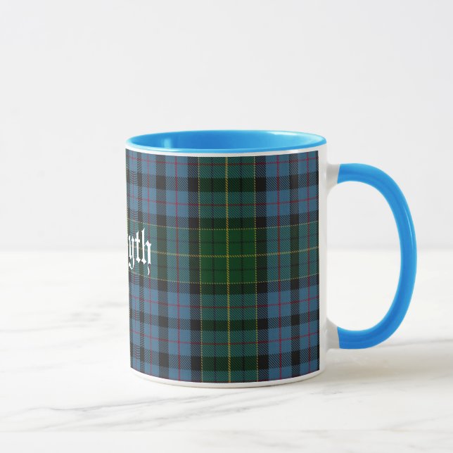 Colorful Classic Clan Forsyth Tartan Plaid Mug (Right)