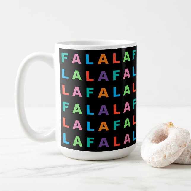 Colorful Classic FA LA LA LA Season Coffee Mug (With Donut)
