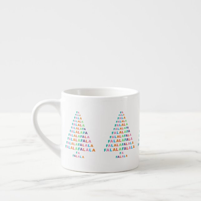Colorful Classic FA LA LA LA Season Espresso Cup (Left)