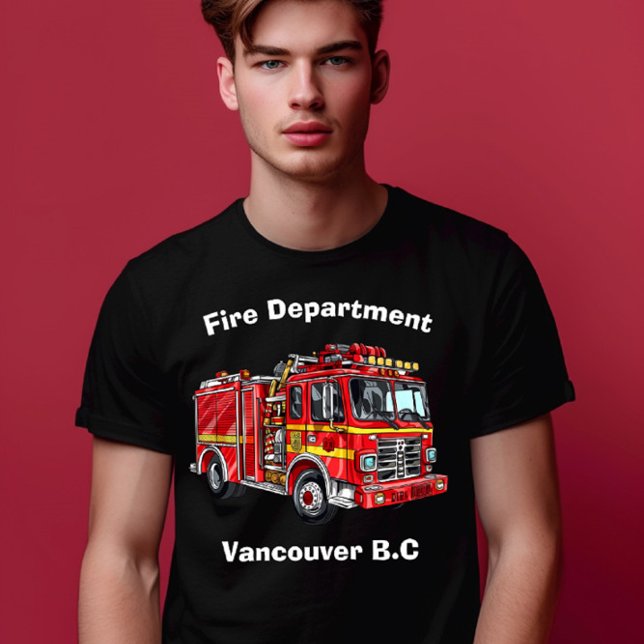 Colorful classic fire truck ready to go! T-Shirt (Creator Uploaded)